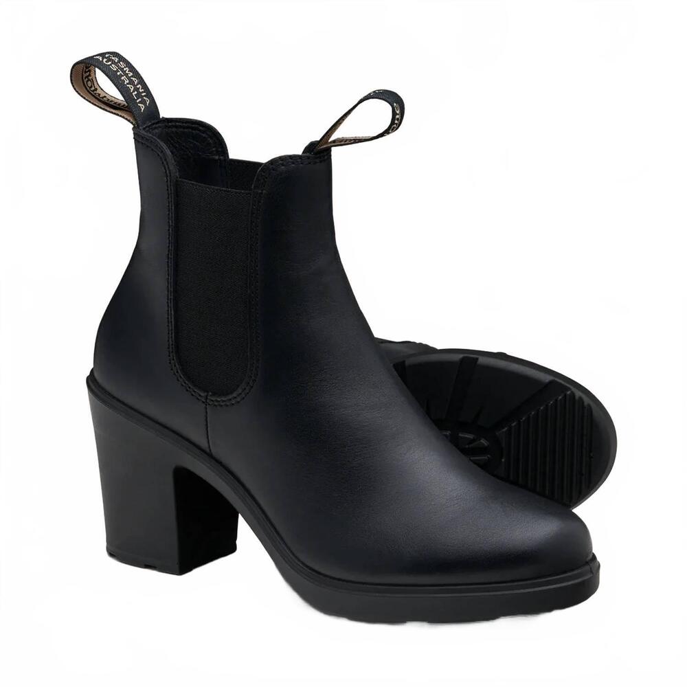 NEW BLUNDSTONE women's series high heeled boots in black